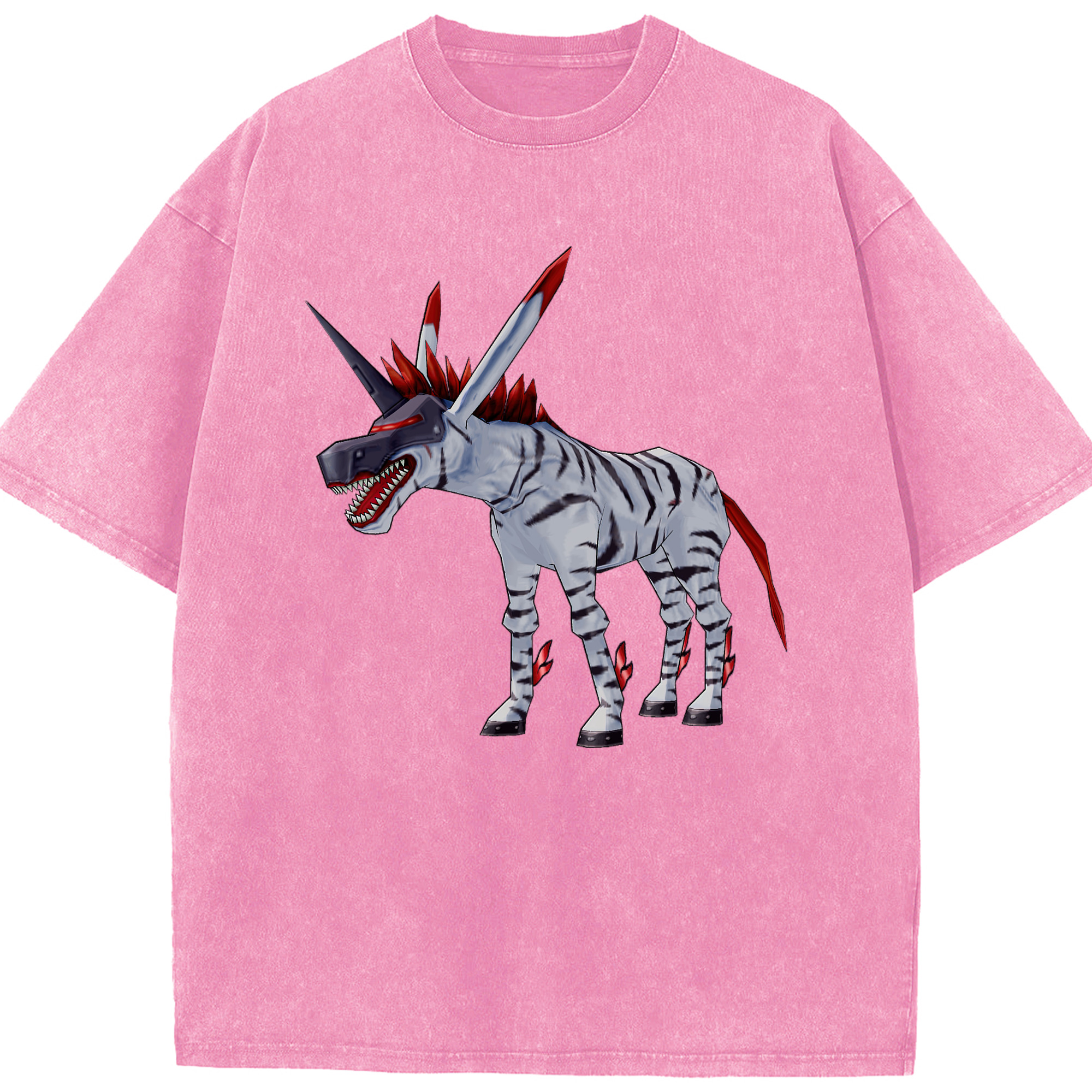 （画像用） Digimon デジタルモンスター/デジモン 綿100% ヴィンテージ風 半袖Tシャツ（フロントプリント）